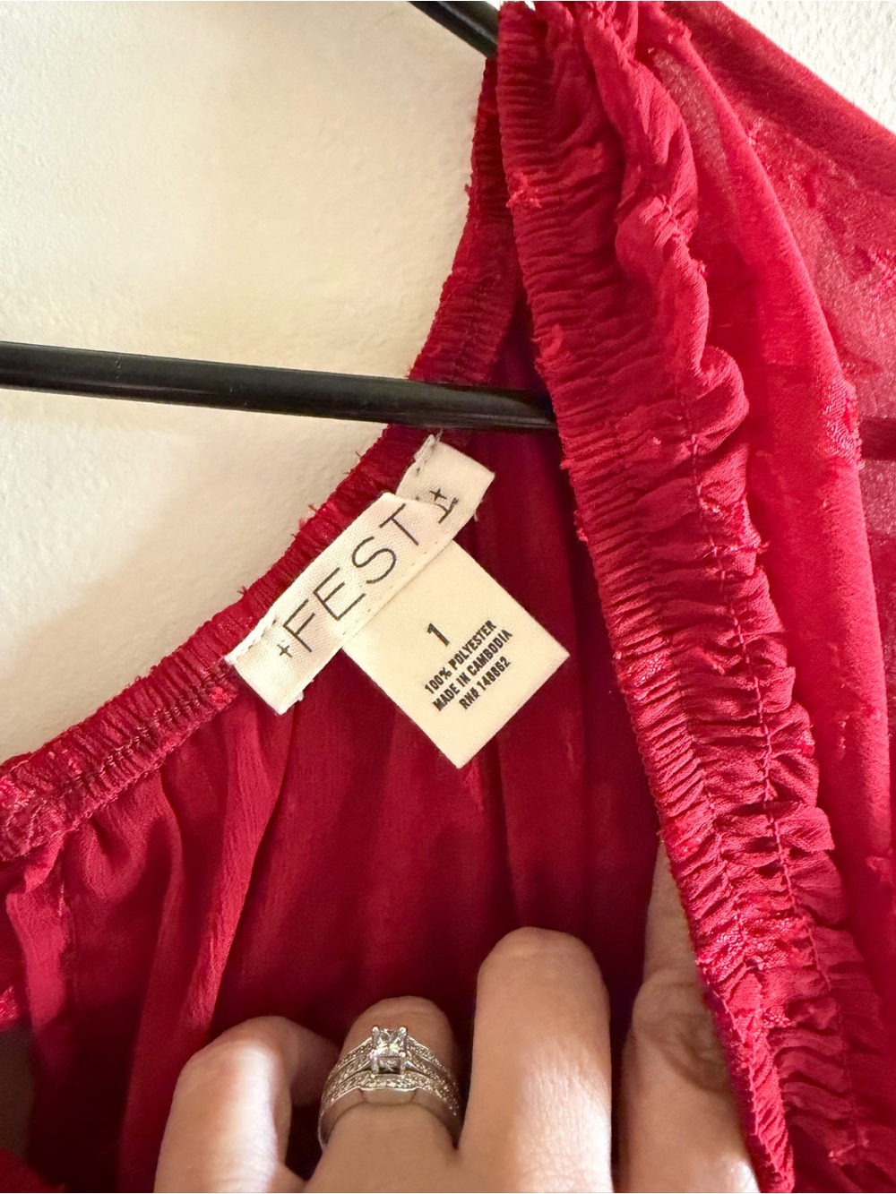 Torrid NWT Festi Tiered Tie Back Blouse plus size 1X 14/16 - Picture 11 of 16